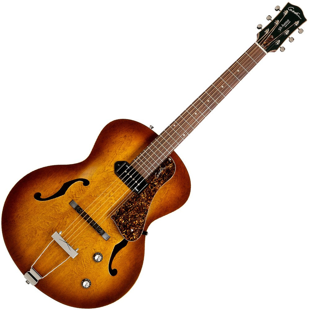 Godin 5th Avenue Kingpin P90 Cognac Burst