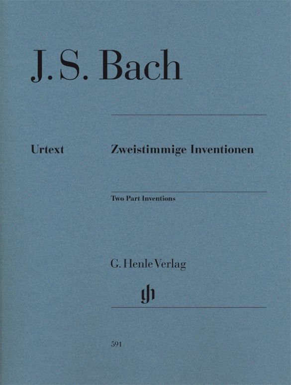 BACH INVENTIONS 2-PART PIANO WITH FINGERING URTEXT