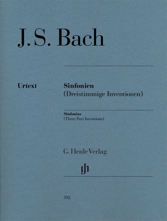 BACH SINFONIAS PIANO WITH FINGERING URTEXT
