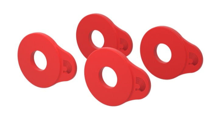 Flex Lock Strap Block (4kpl) Red