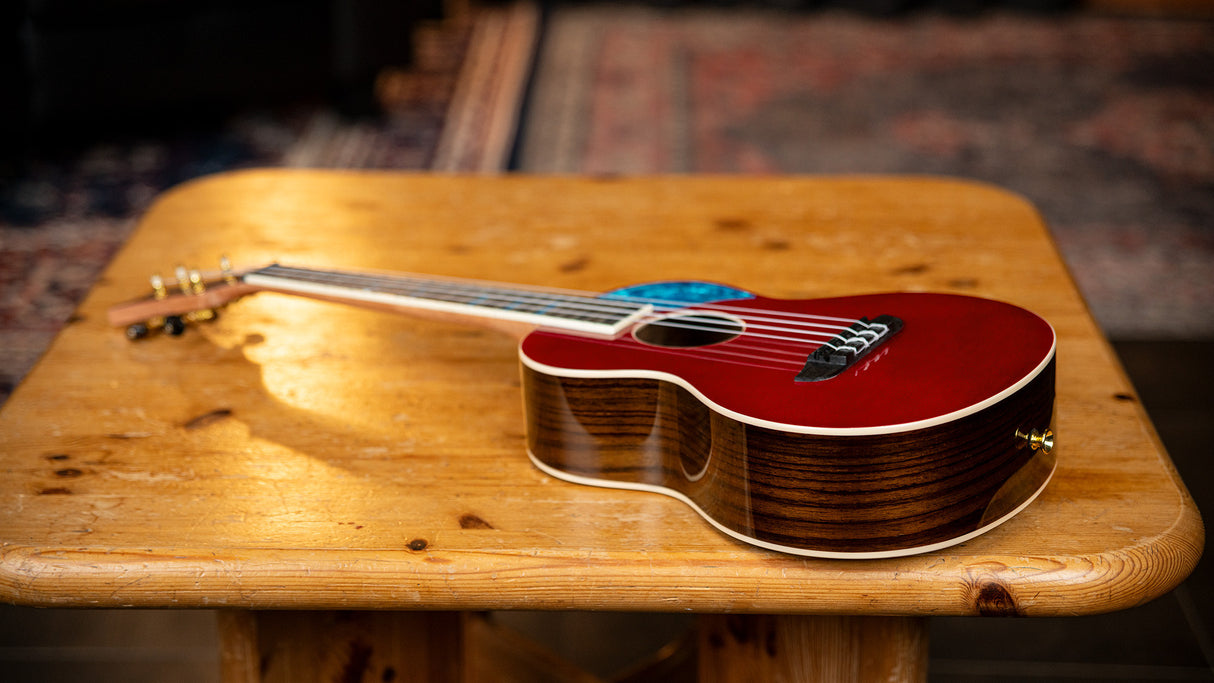 RUGHSRT Ghost Series tenoriukulele, punainen