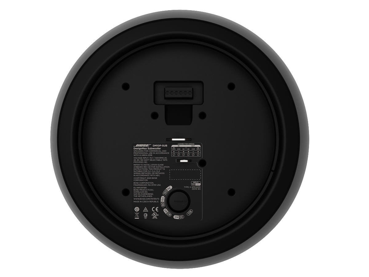 Designmax DM10P Subwoofer, musta.