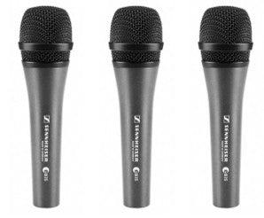 Sennheiser 3-PACK E 835 laulumikrofonisetti