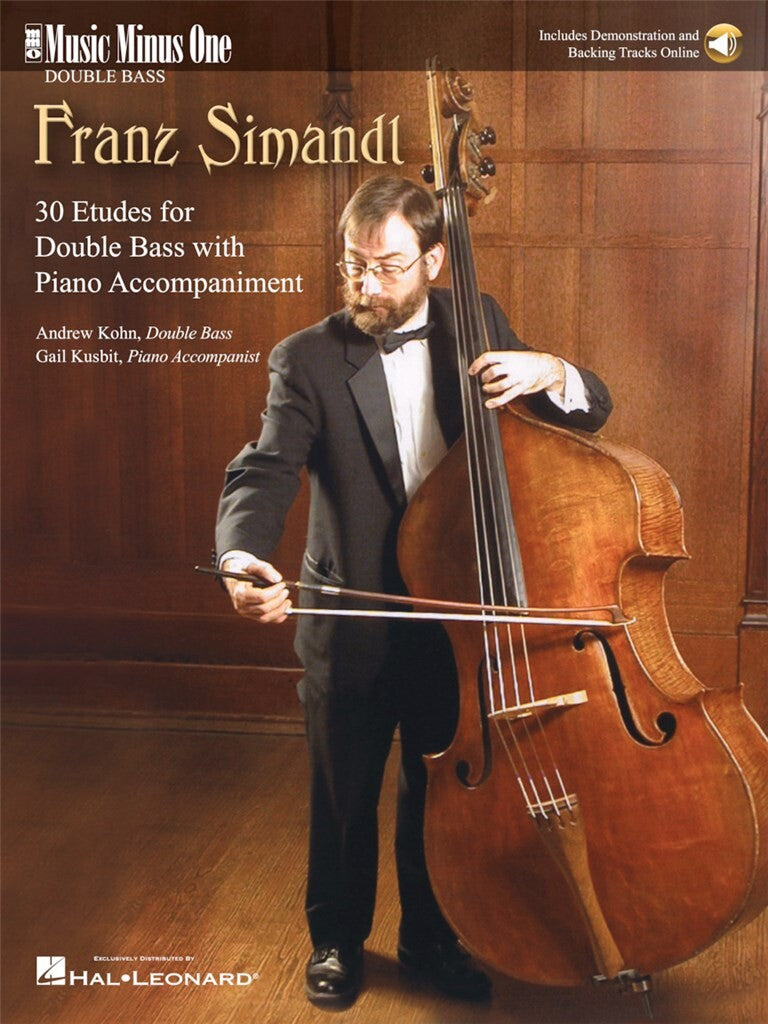 SIMANDL 30 ETUDES FOR DOUBLE BASS WITH PIANO ACCOMPANIMENT