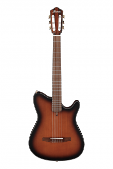 Ibanez FRH10N-BSF Nylon String Acoustic Guitar, Brown Sunburst Flat