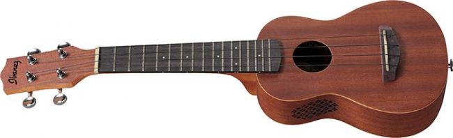 Ibanez UKS100-OPN ukulele, pussilla