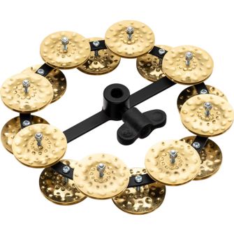 Meinl Headliner Series HTHH2B-BK Hi-Hat Tambourine - Double Row Brass
