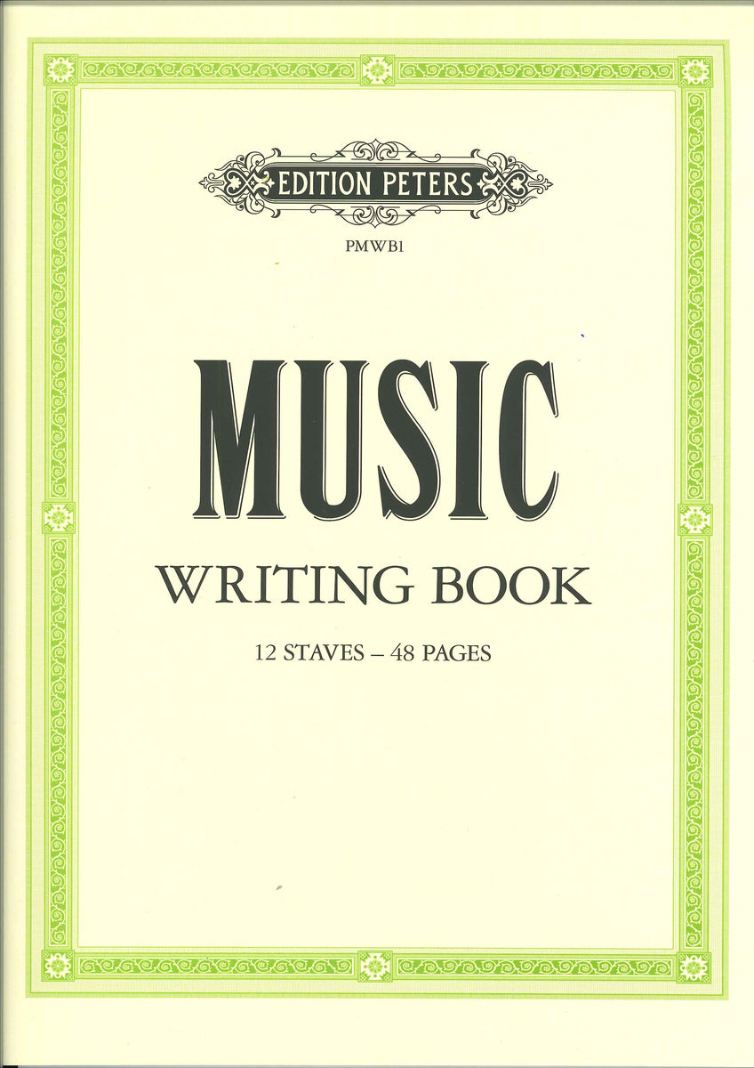 NUOTTIVIHKO MUSIC WRITING BOOK 12 STAVES 48 PAGES PETERS F Musiikki NUOTTIVIHKO MUSIC WRITING BOOK 12 STAVES 48 PAGES PETERS F Musiikki