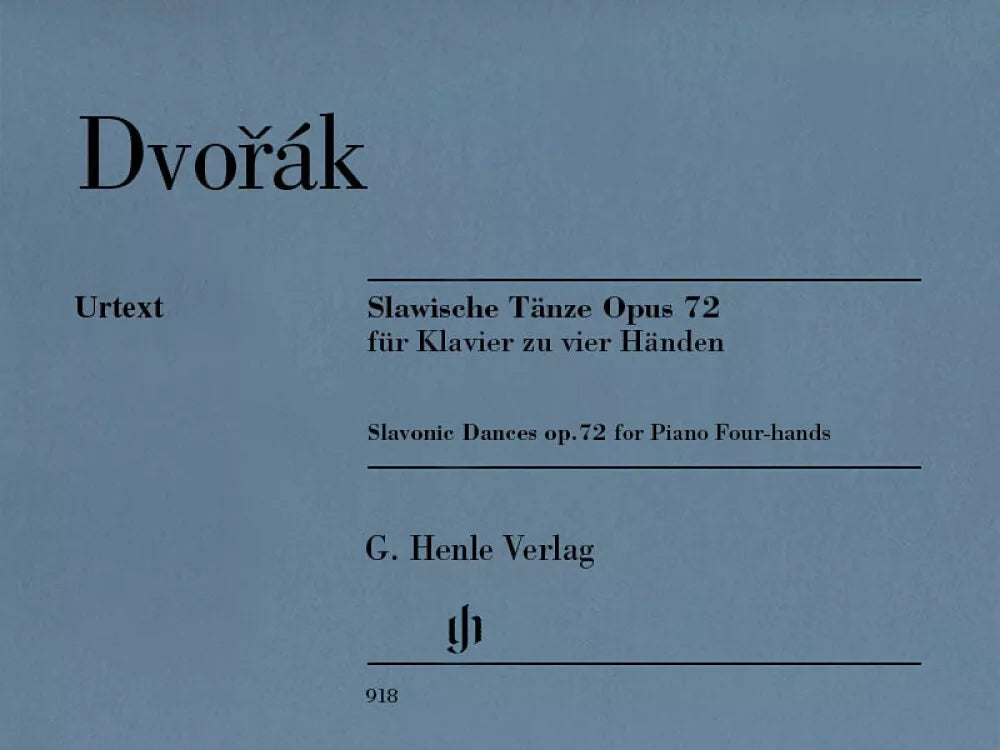 DVORAK SLAVONIC DANCE OP72 PIANO 4 HANDS HENLE
