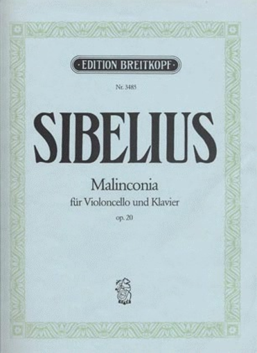 SIBELIUS MALINCONIA OP20 CELLO+PIANO BREITKOPF