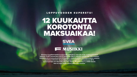 Verkkokaupassa 12 kuukautta korotonta maksuaikaa!