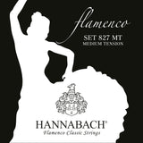 Hannabach Serie 827 Medium Tension Flamenco - Klassisen kitaran kielisarja