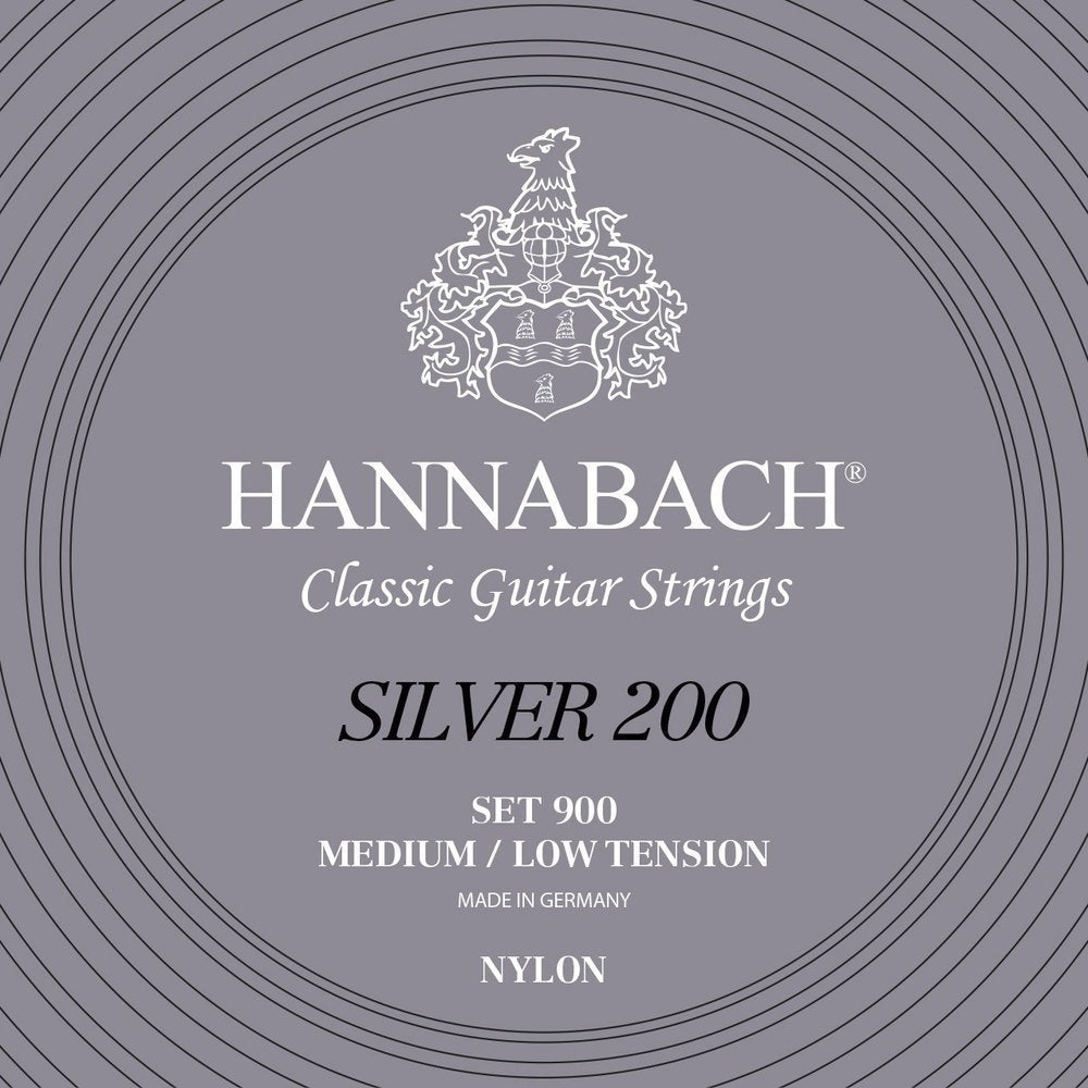 Klassisen kitaran kielet Sarja 900 Medium/Low Tension Silver 200 E6w