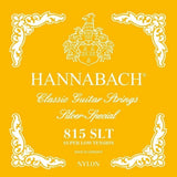 Hannabach Serie 815 Super Low Tension Silver Special - Klassisen kitaran diskanttikielet (3 kpl)