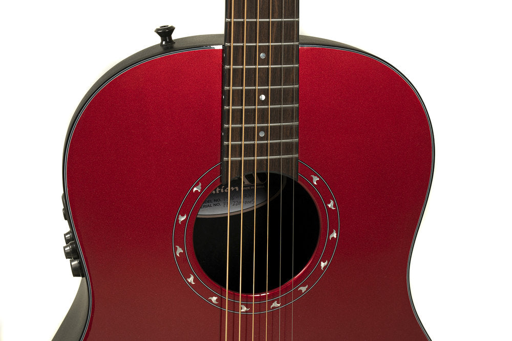 Elektro-akustinen kitara Pro Series Ultra Mid-Depth Non-Cutaway Vampira Red