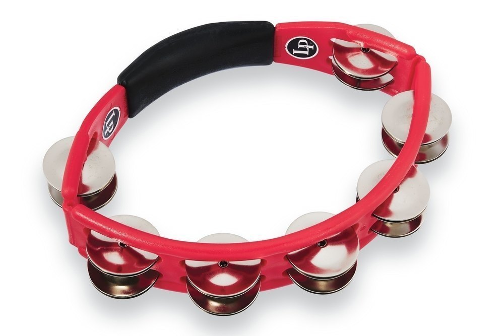 LP Cyclops Hand Held Tambourine - Red Steel Jingles