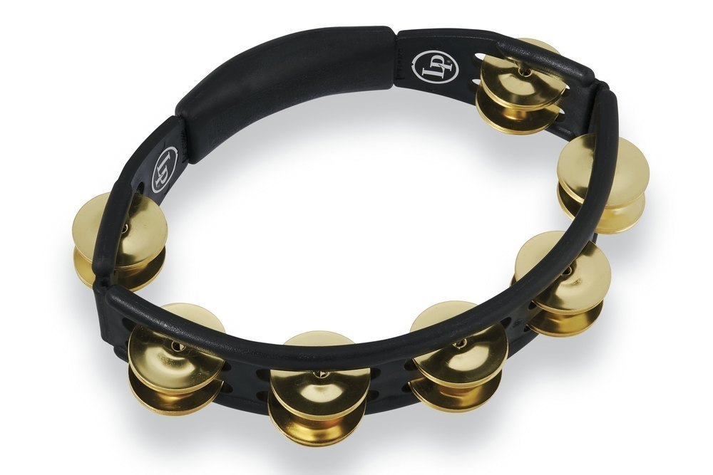 LP Cyclops Hand Held Tambourine - Brass Jingles, Black