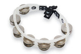LP Cyclops Mountable Tambourine - Steel Jingles, White