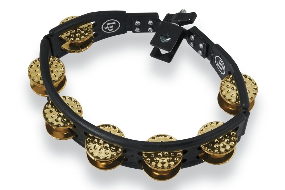 LP Cyclops Mountable Tambourine - Brass Jingles, Black