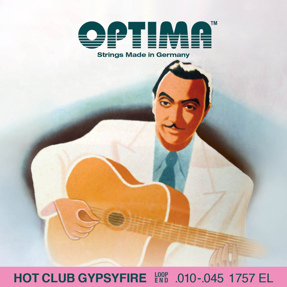 Akustisen kitaran kielet Hot Club Gypsyfire, hopeoitu Kielisarja, lenkkipää (667508)