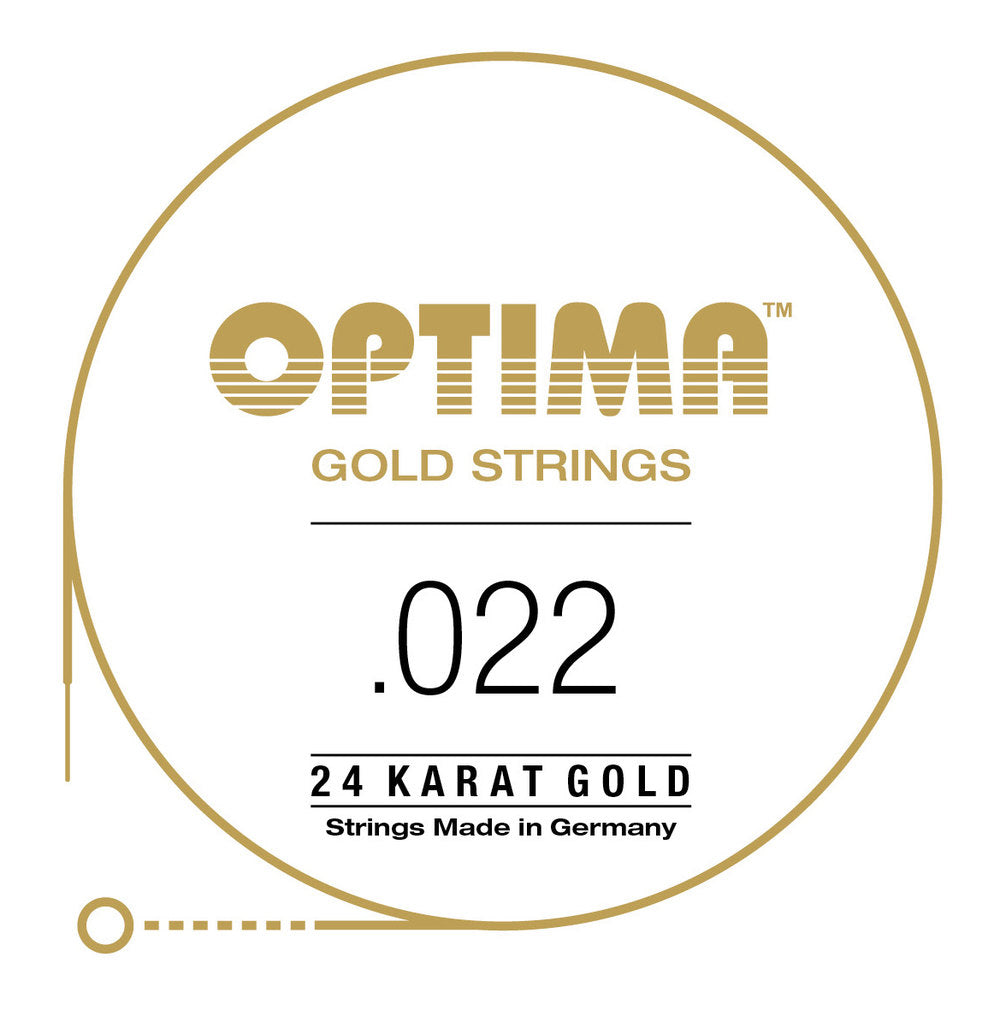 Sähkökitaran kielet Gold strings round wound D4 .022w