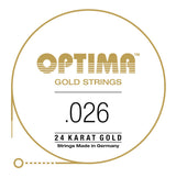 Sähkökitaran kielet Gold strings round wound D4 .026w