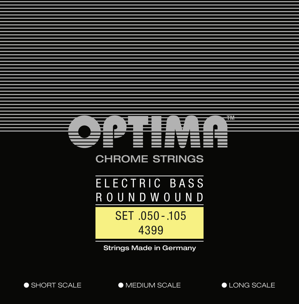 Sähköbasson kielet Chrome Strings Round Wound Long Scale Sarja