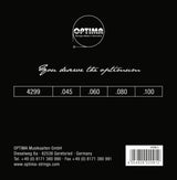 Sähköbasson kielet Chrome Strings. Round Wound Short Scale Setti 4299S