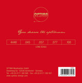Sähköbasson kielet Optima 4440 RB RB Rickenbacker flatwound, hiottu.; Sarja 4-kielinen