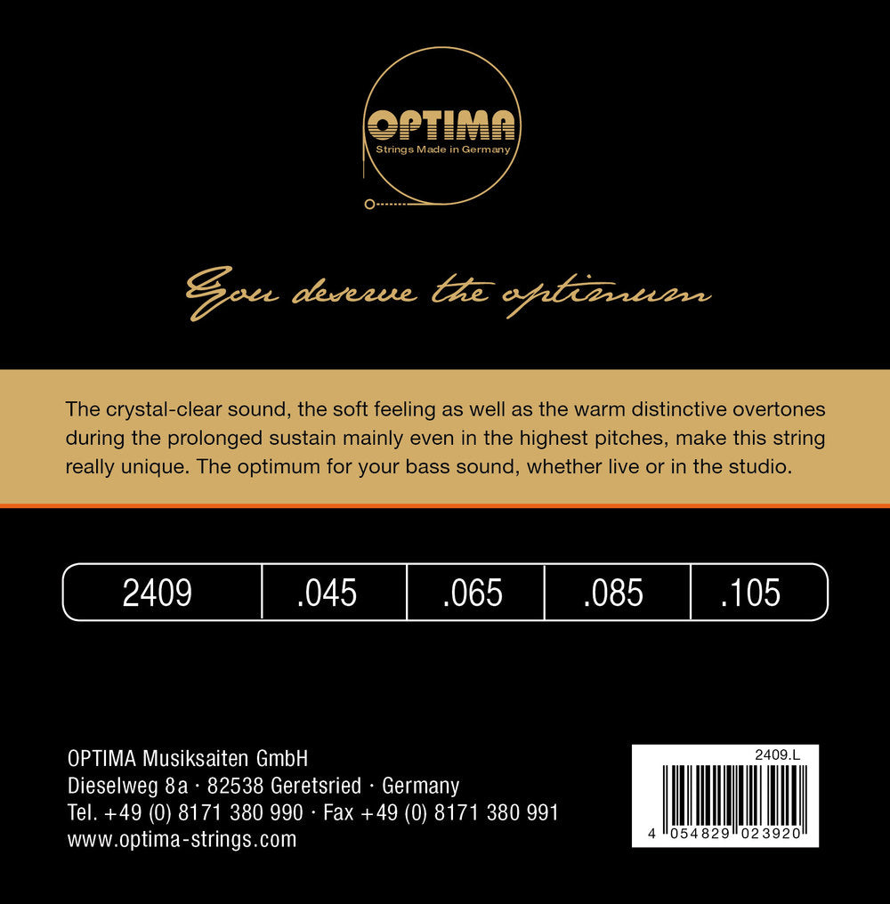 Sähköbasson kielet Unique Studio Gold Strings Sarja