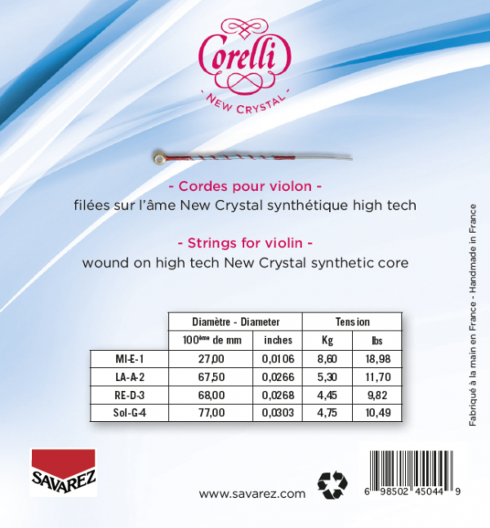 Viulun kielet Crystal Medium
