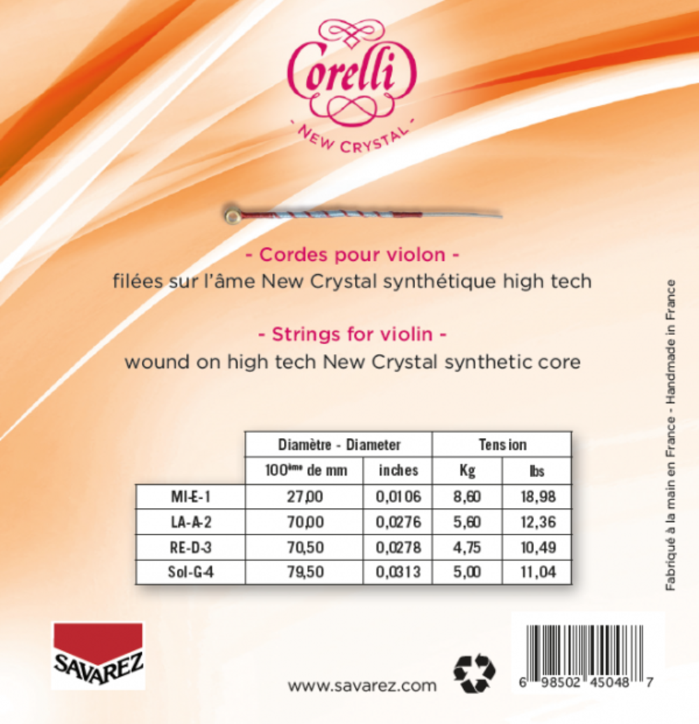 Viulun kielet Crystal Forte