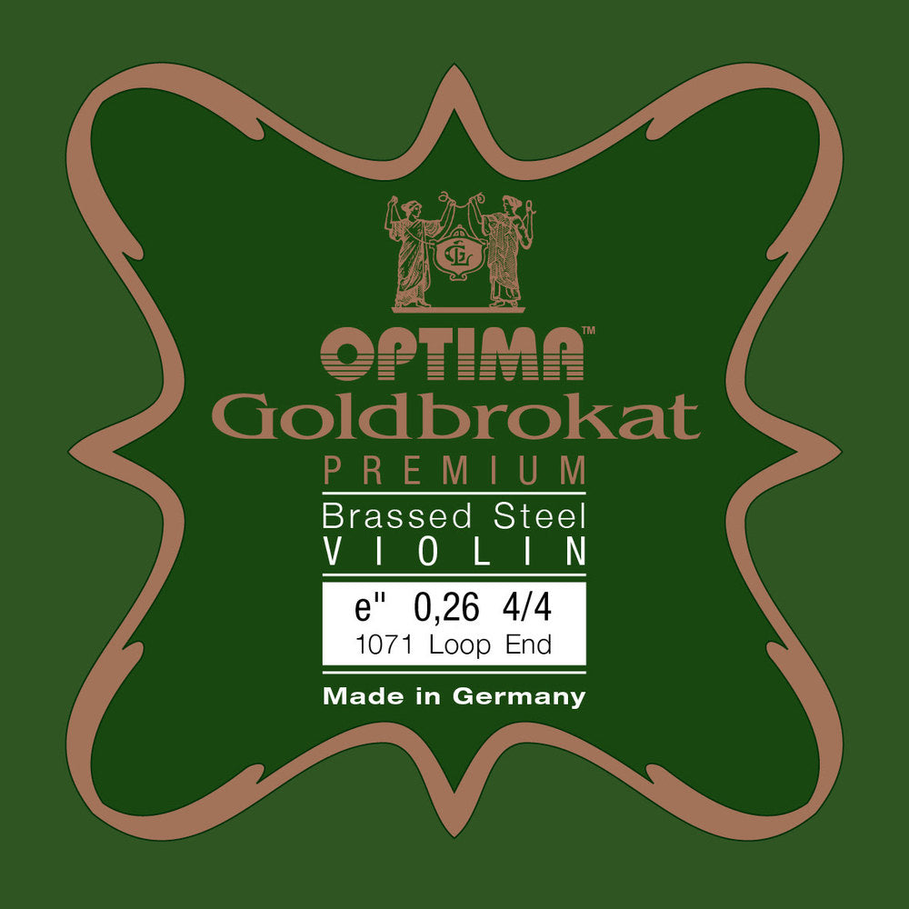 Viulun kielet Goldbrokat Premium brass-coated E 0,26 L (631674)