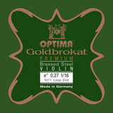 Viulun kielet Goldbrokat Premium brass-coated E 0,27 L