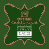 Viulun kielet Goldbrokat Premium brass-coated E 0,28 L