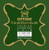 Viulun kielet Goldbrokat Premium 24 Karat Gold E 0,24 L