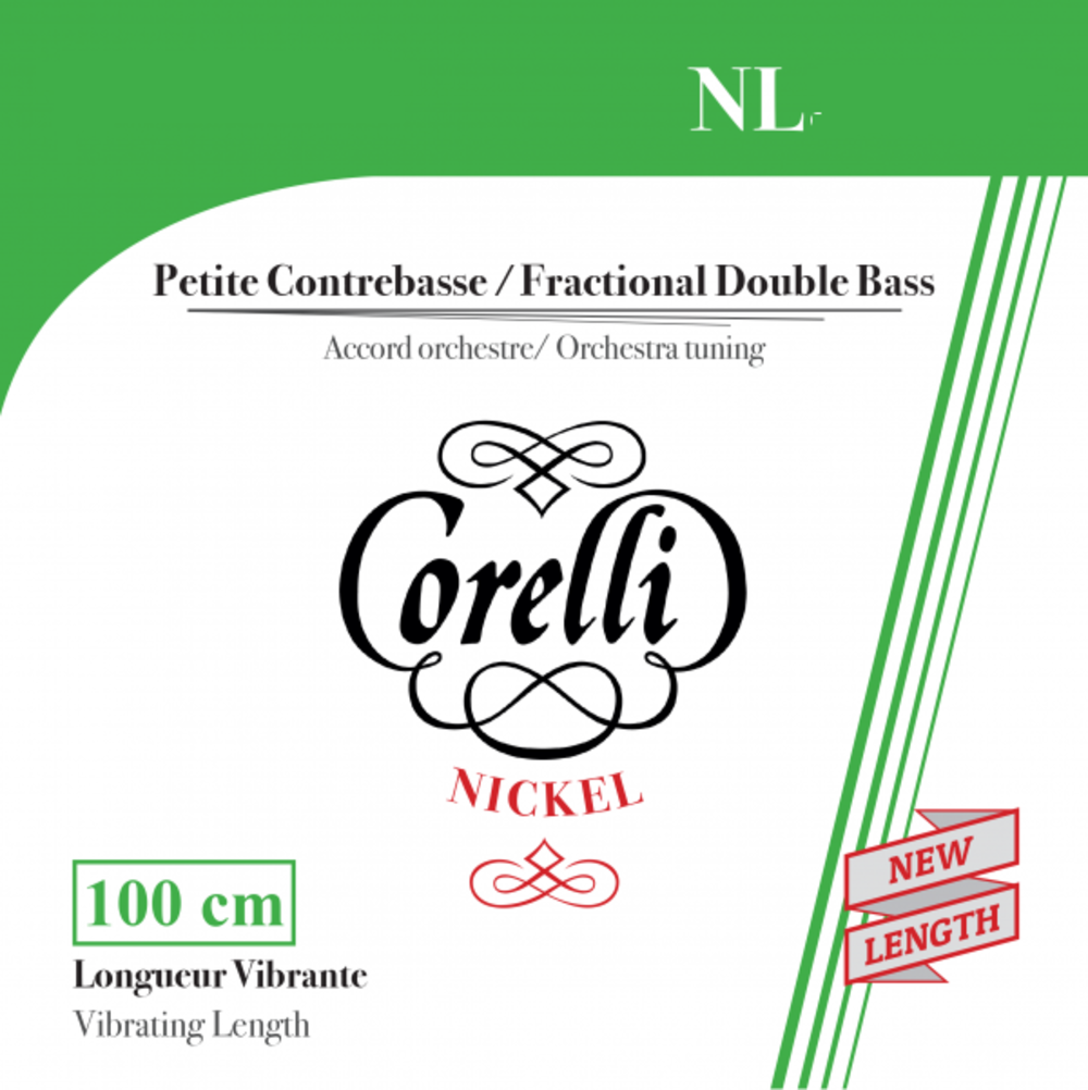 Kontrabasson kielet Fractional - lyhyt skaala D 1/2