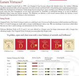 Larsen Strings Virtuoso Alttoviulun kielisarja, Extra-pitkä 420mm Ball End