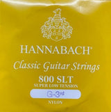 Klassisen kitaran kielet Serie 800 Super Low Tension Hopeoitu G3