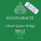 Klassisen kitaran kielet Serie 800 Low tension Hopeoitu 3 bassokieltä