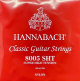 Hannabach Serie 800 Super High Tension Hopeoitu A5w Klassisen Kitaran Kieli