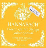 Hannabach Serie 815 Super Low Tension Silver Special - Klassisen kitaran bassokielet (3 kpl)