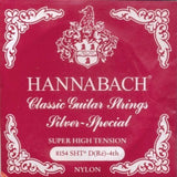 Hannabach Serie 815 Super High Tension Silver Special D4w - Klassisen kitaran kieli