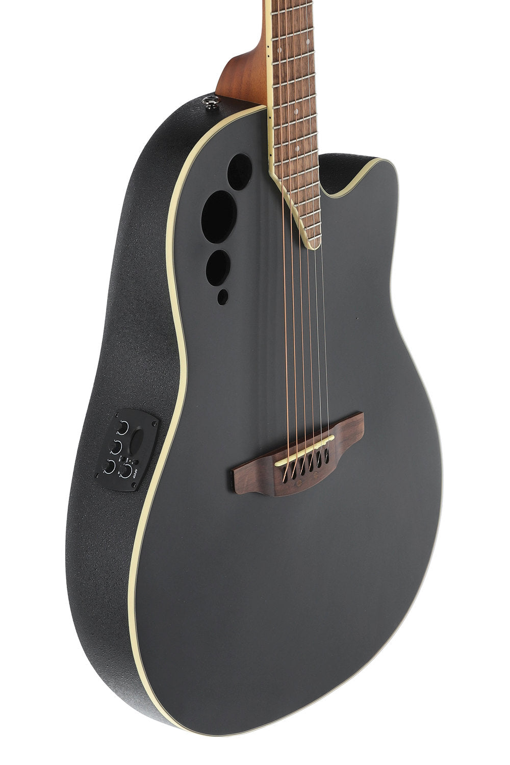 Applause Elektro-akustinen kitara AE44II Mid Cutaway, black satin