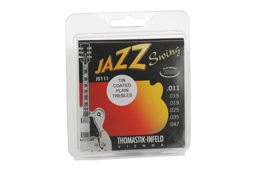 Sähkökitaran kielet Jazz swing series nickel flat wound - Hiottu Sarja 011 flatwound tinattu