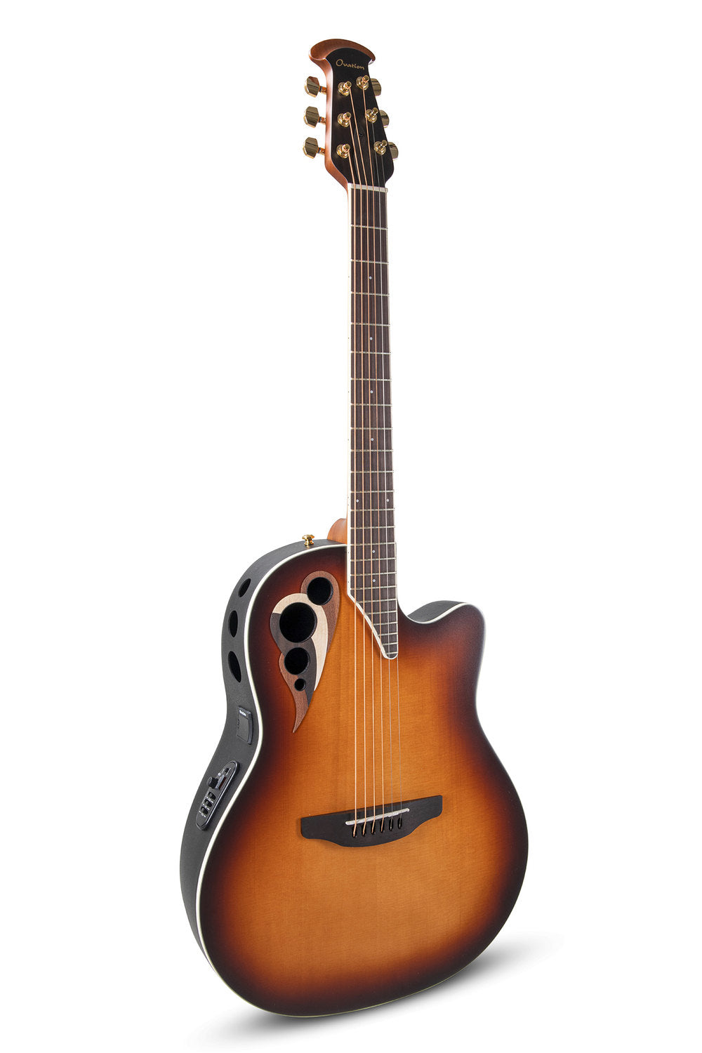 Ovation Elektro-akustinen kitara Celebrity Elite Deluxe Deep Contour, vintage sunburst satin