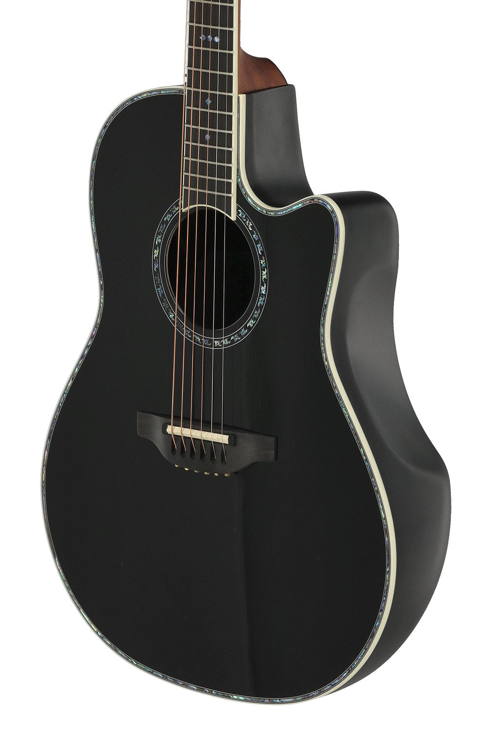 Elektro-akustinen kitara Pro Series Custom Balladeer Deep Contour Black