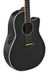 Elektro-akustinen kitara Pro Series Custom Balladeer Deep Contour Black