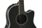 Elektro-akustinen kitara Pro Series Custom Balladeer Deep Contour Black