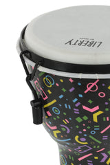 Djembé Liberty Series Mekaaninen Viritys 8" Crazy Neon